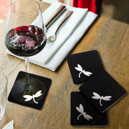 Chopping board and Coasters with Abalone Shell Inlay